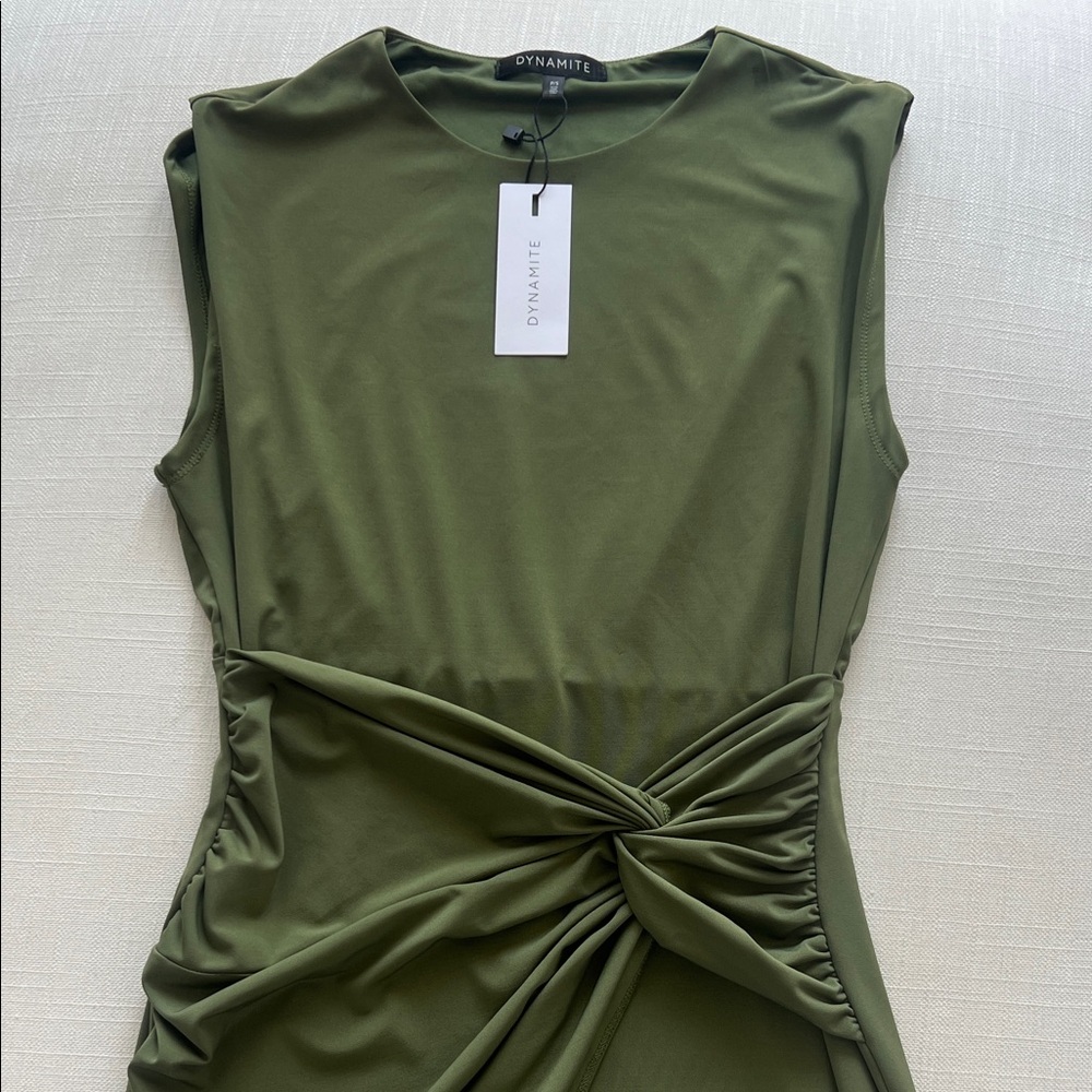 Dynamite Ruched Bodycon Dress (Size S) - Picture 2 of 8